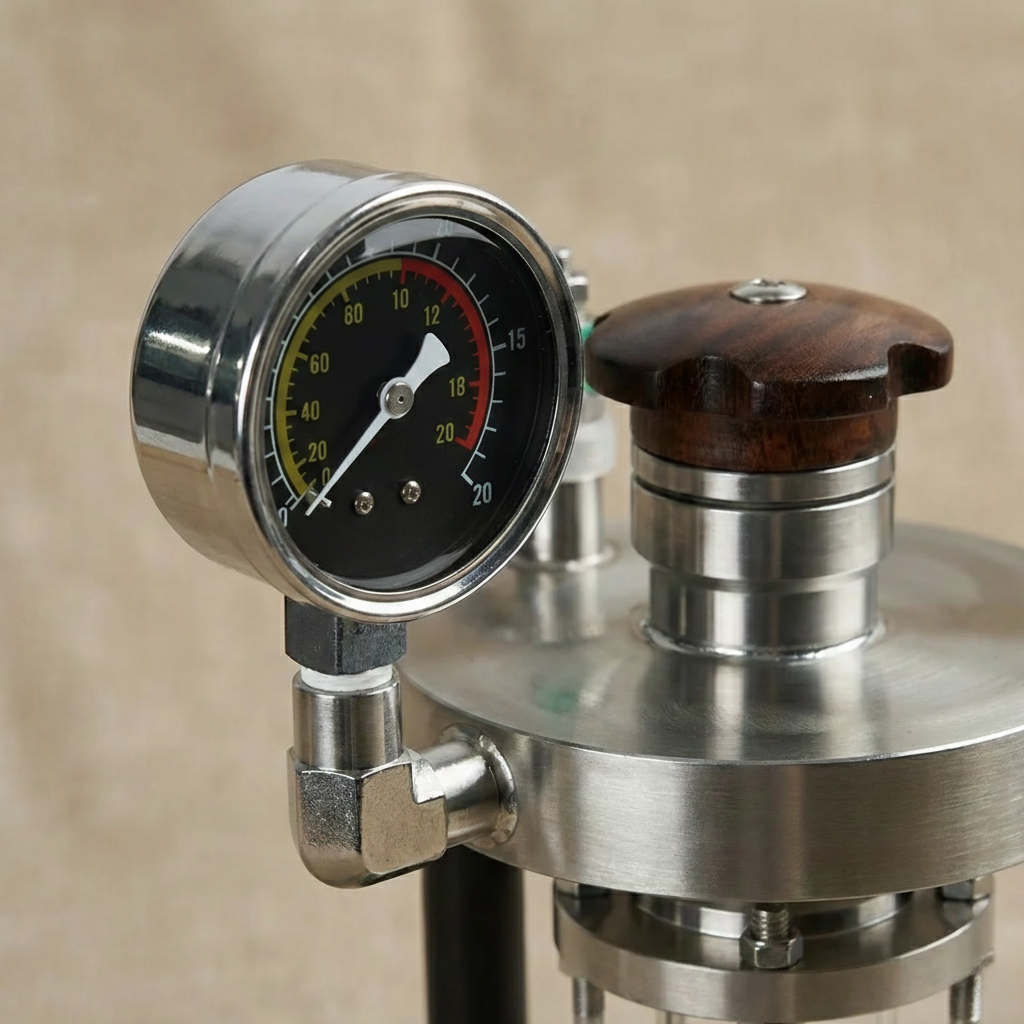 Stainless steel milk frother with internal pressure control system – UrbanFlair Coffee