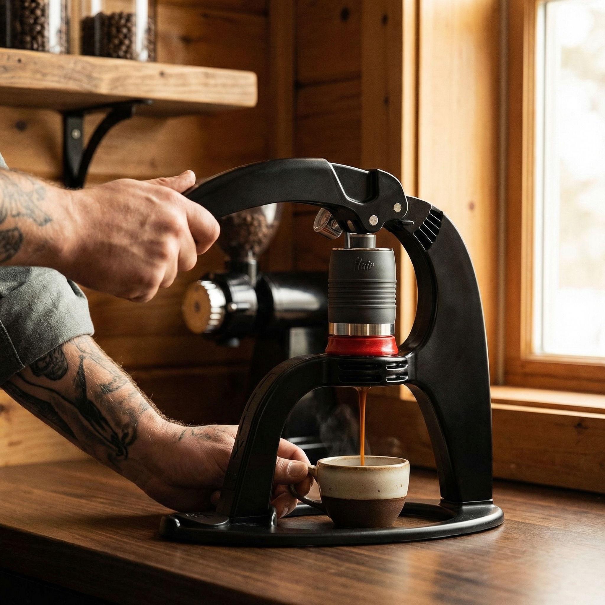 Manual espresso extraction with pressure gauge edition - UrbanFlair Coffee